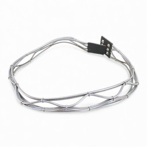  ジルサンダー JIL SANDER ベルト 32 80 シルバー系 イタリア製 スナップボタン 小物 ベルト 小物