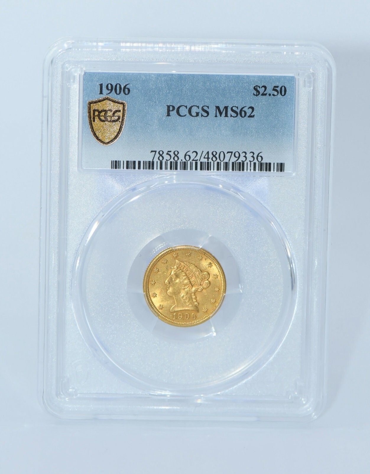 1906年 2 50ドル リバティ金貨 PCGS MS 62