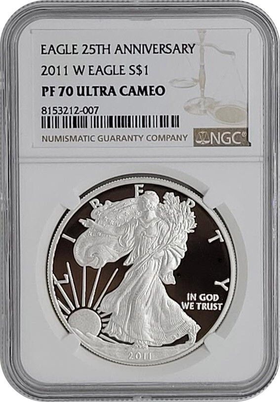 2011年 W 25周年記念セットプルーフ アメリカンシルバーイーグルコイン
