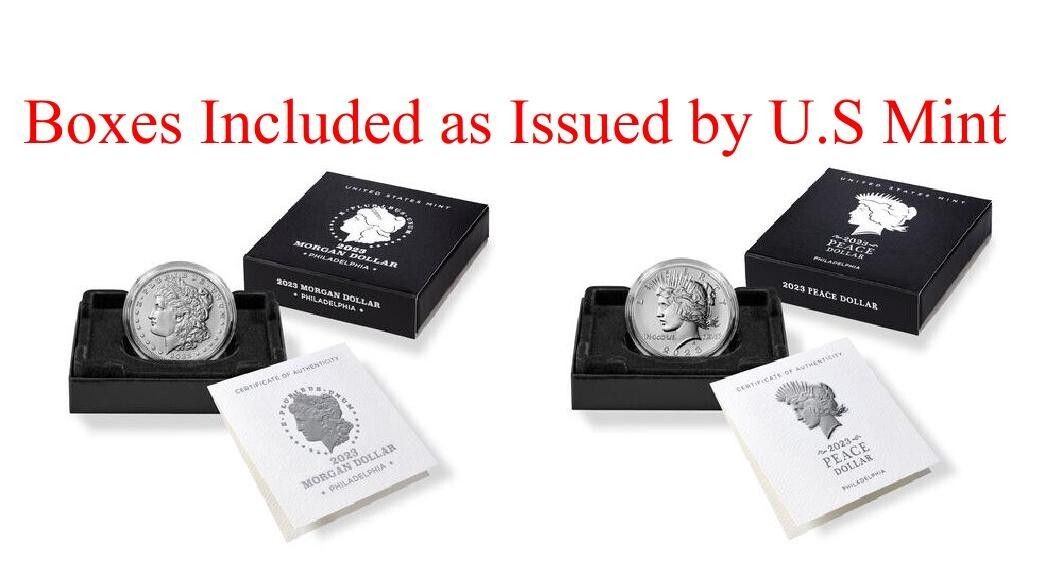 2025 S モルガン＆ピース プルーフ シルバー ダラー セット NGC PF 70 UC FDOI ANA ラベル W ボックス