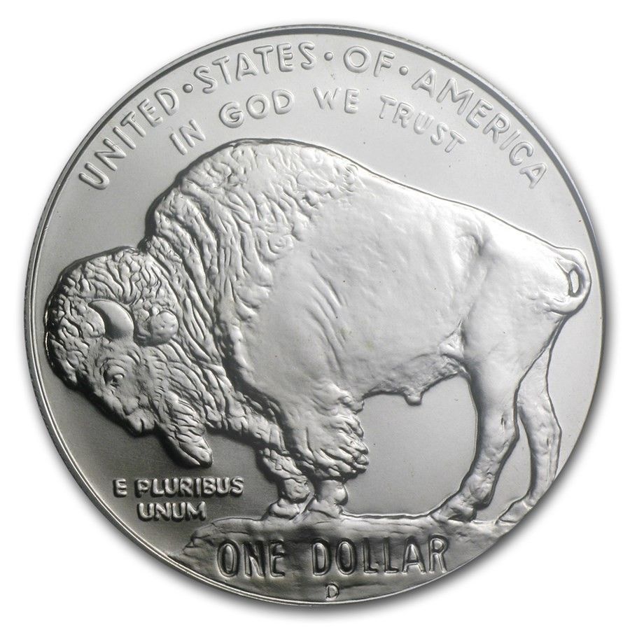 2001 D PCGS MS 70 バッファロー記念銀貨