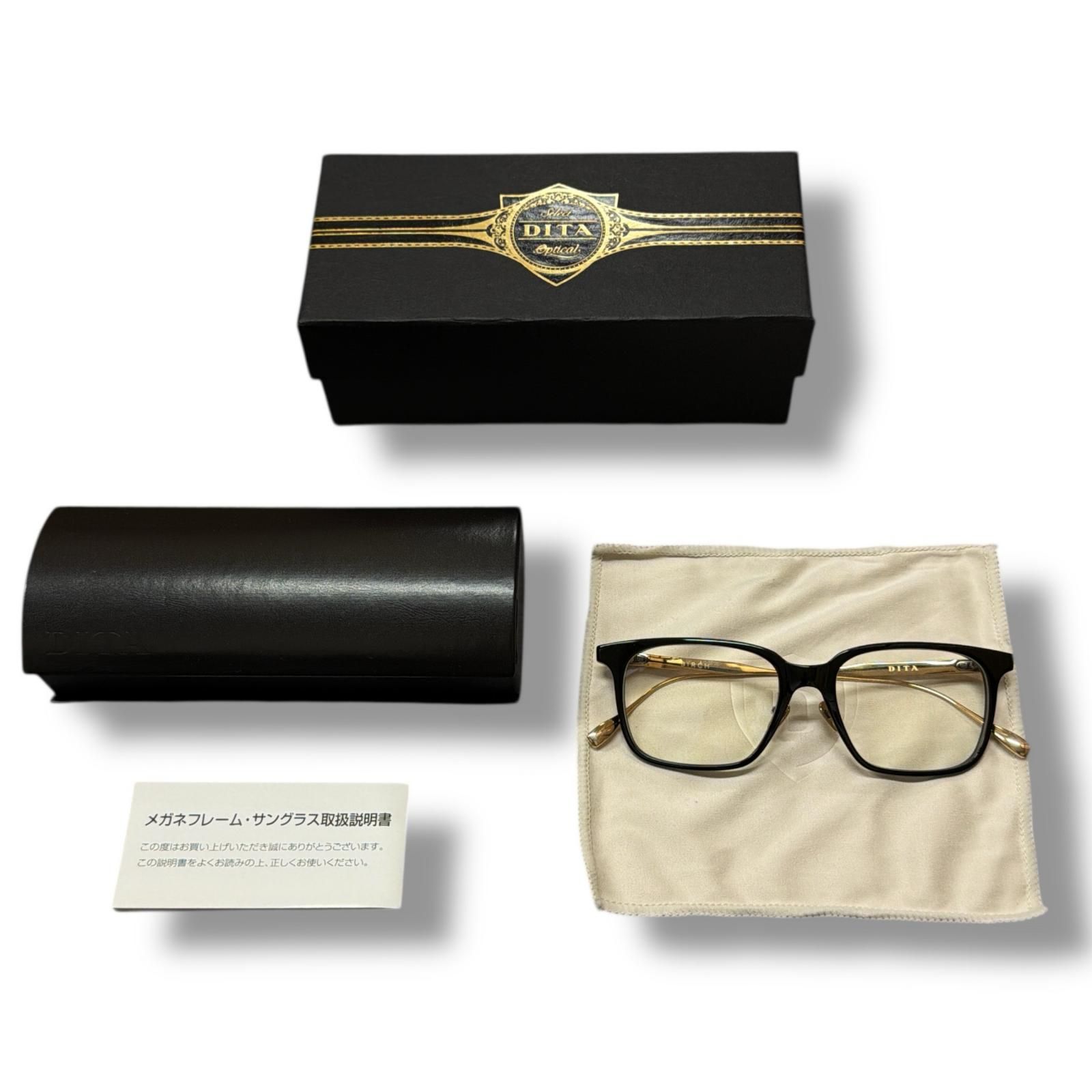 DITA BIRCH ビーチ サングラス メガネ 眼鏡 ディタ DRX-2074-A-BLK-GLD-53 2390M