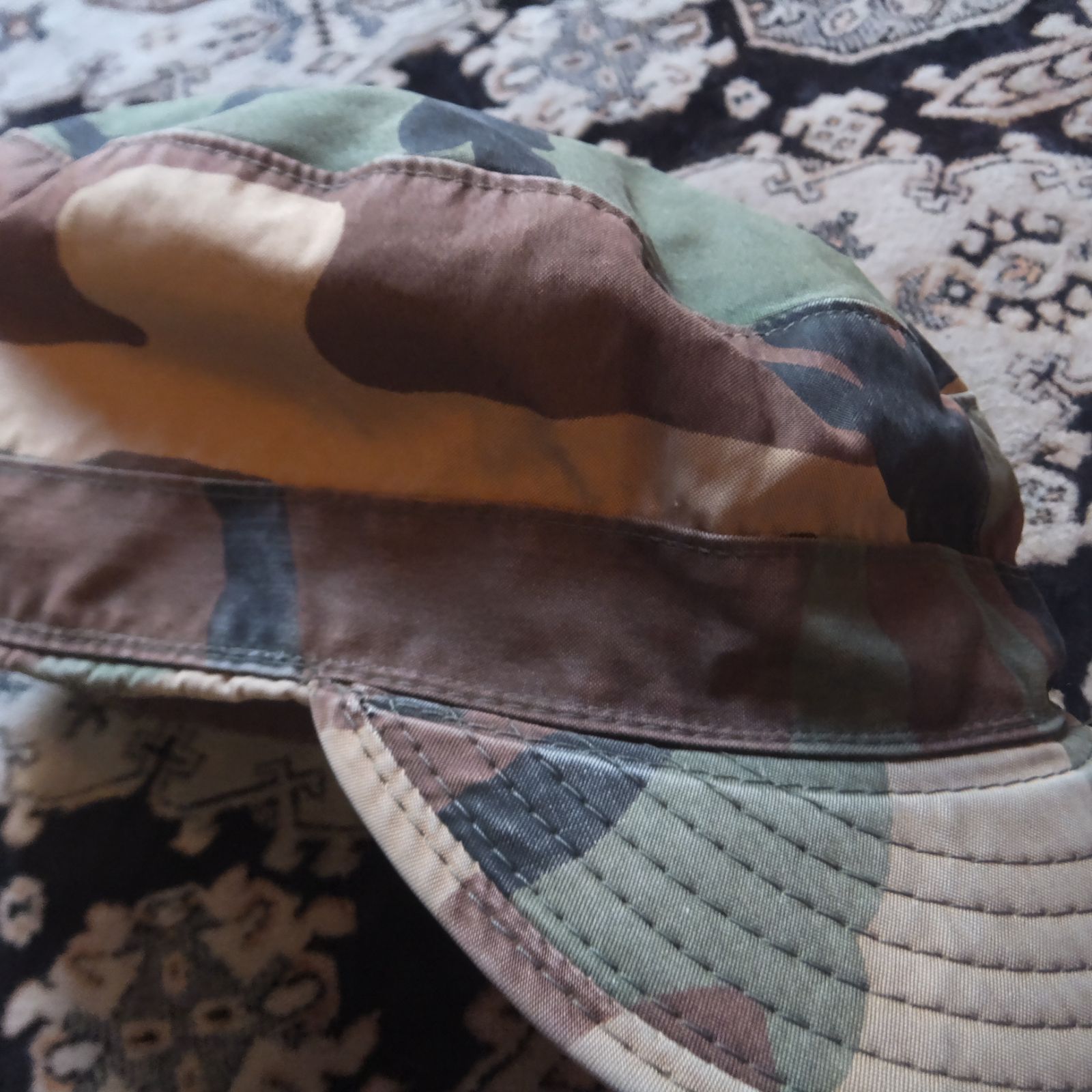 80s military 米軍実物 サイズ7 3/4ウッドランド 迷彩 ワークキャップ