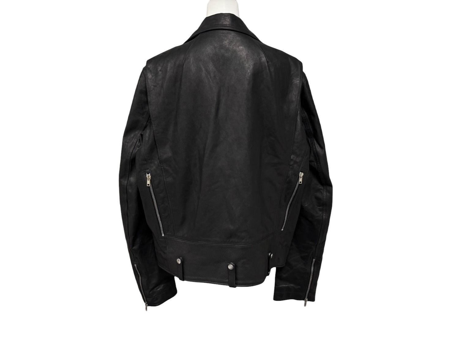 Rick Owens リックオウエンス Bauhaus Stooges バウハウス ストゥージズ ライダースジャケット ブラック シルバー金具 4b009032