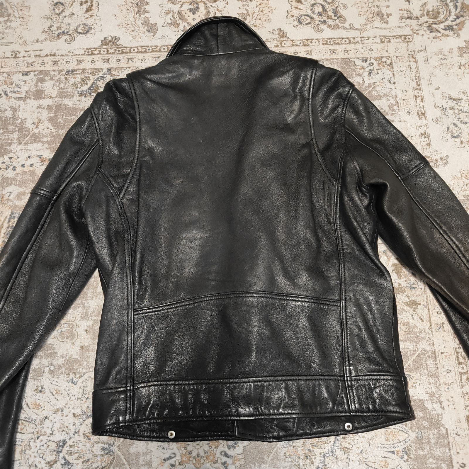 ZARA ザラ リアルレザー ダブルライダースジャケット レザージャケット