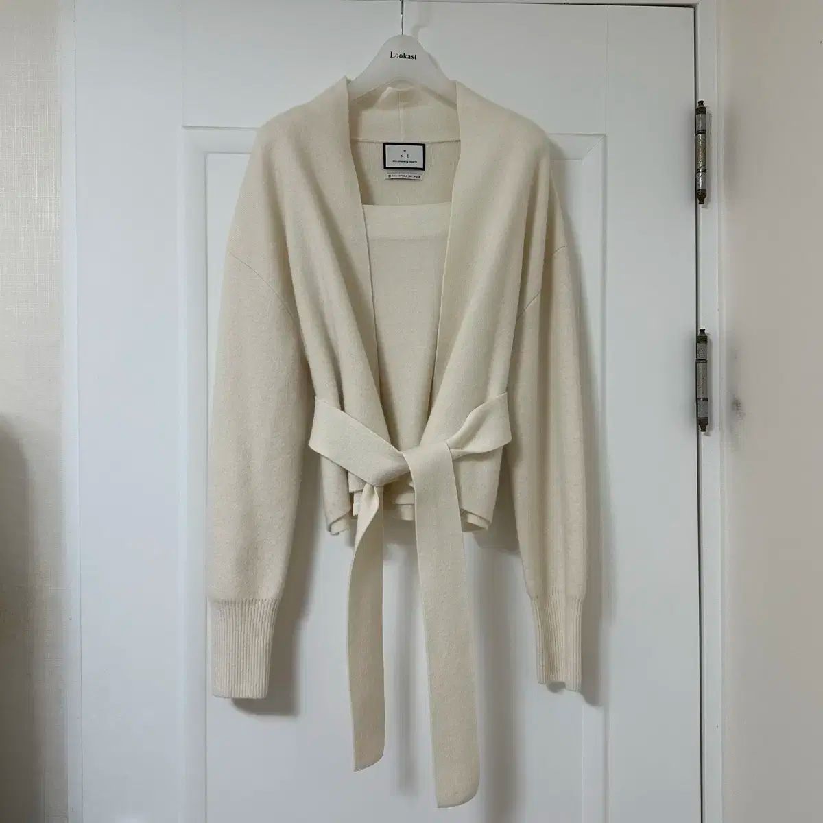 シエ Sie シャルロット ウール カーディガン クリーム