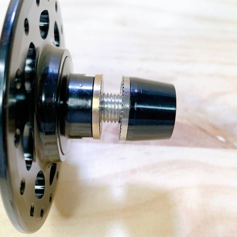 POLSO ピスト 固定ギア ハブ 前後セット ブラック 32H アルミ合金 6061