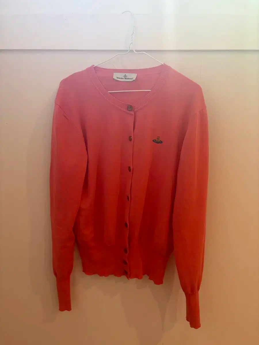 VIVIENNE WESTWOOD コーラルピンク カーディガン L