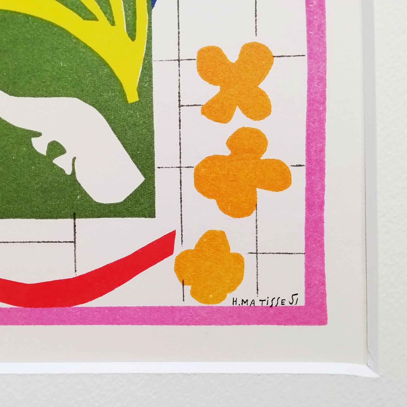 マティス　中国の魚　ヴェルヴ誌　1958年　リトグラフ　版画　ムルロー工房　真作 マティス 中国の魚 ヴェルヴ誌 1958年 リトグラフ 版画 ムルロー工房