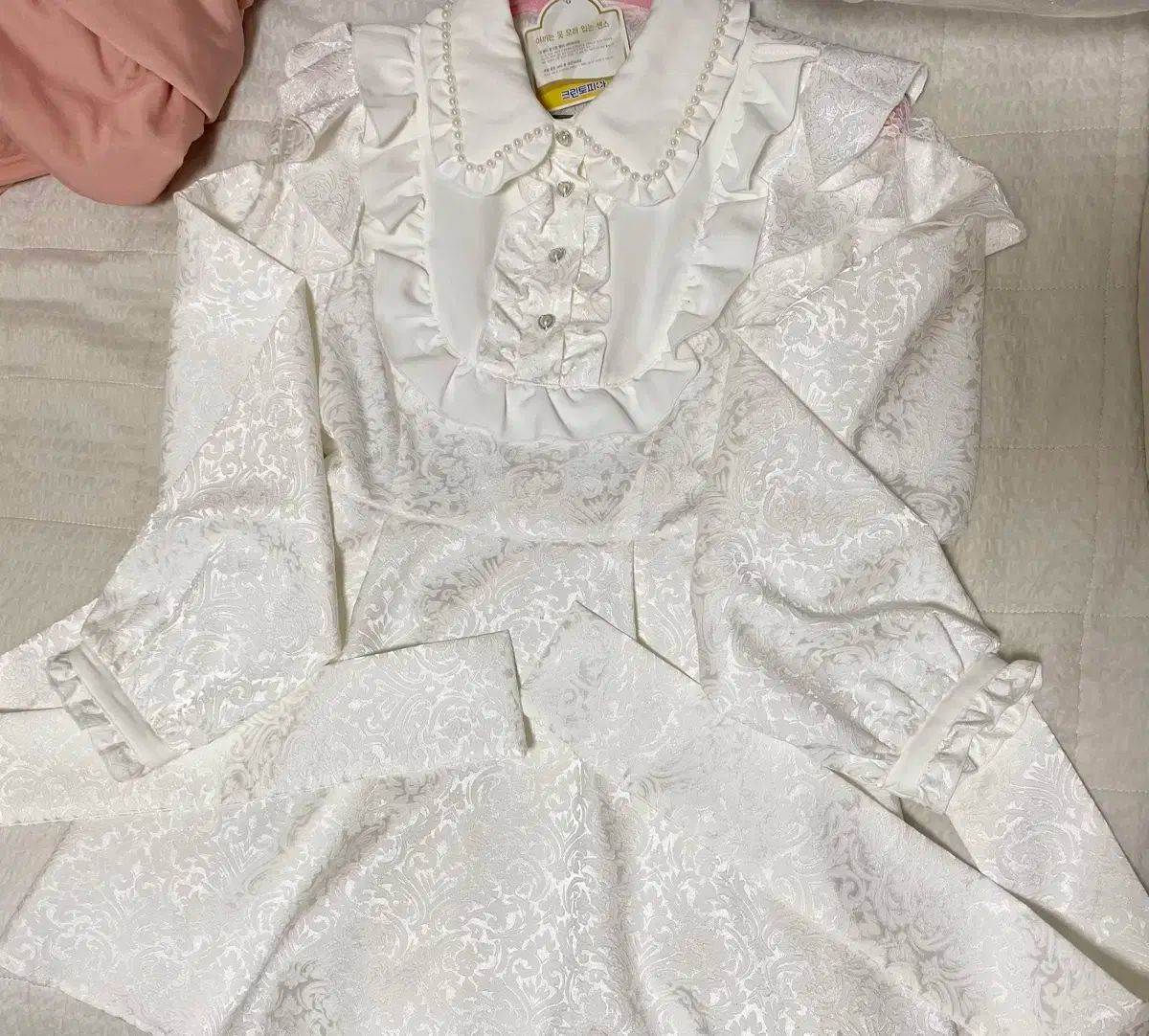 ノエミ ジャカード セットアップ 白 量産型 地雷系 スナ系 リズリサ ロジータ