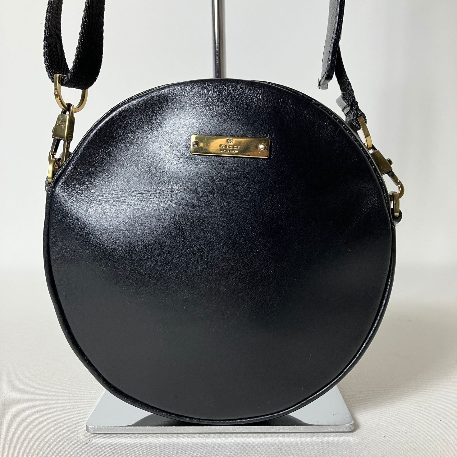 2510-110｜ ｜グッチ ショルダーバッグ レザー ブラック