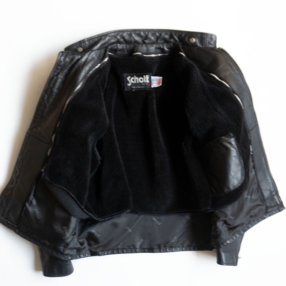 美品/ビッグサイズ】SCHOTT【641/シングルライダースジャケット】42