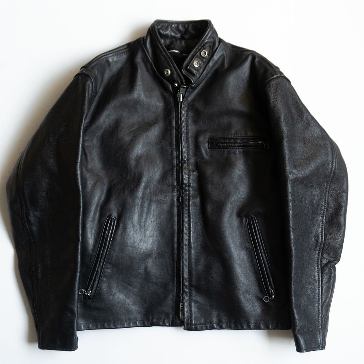 美品/ビッグサイズ】SCHOTT【641/シングルライダースジャケット】42