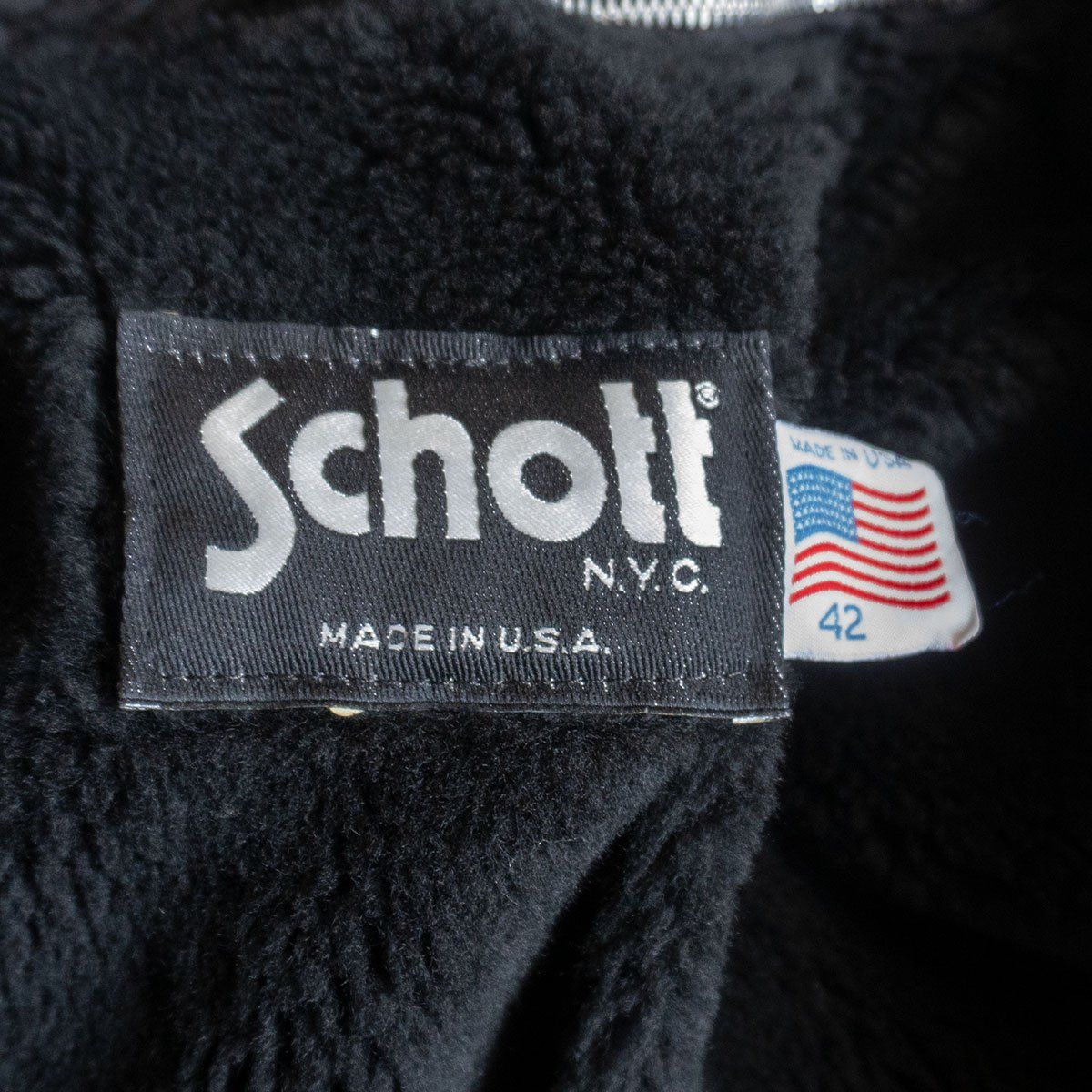 美品/ビッグサイズ】SCHOTT【641/シングルライダースジャケット】42 