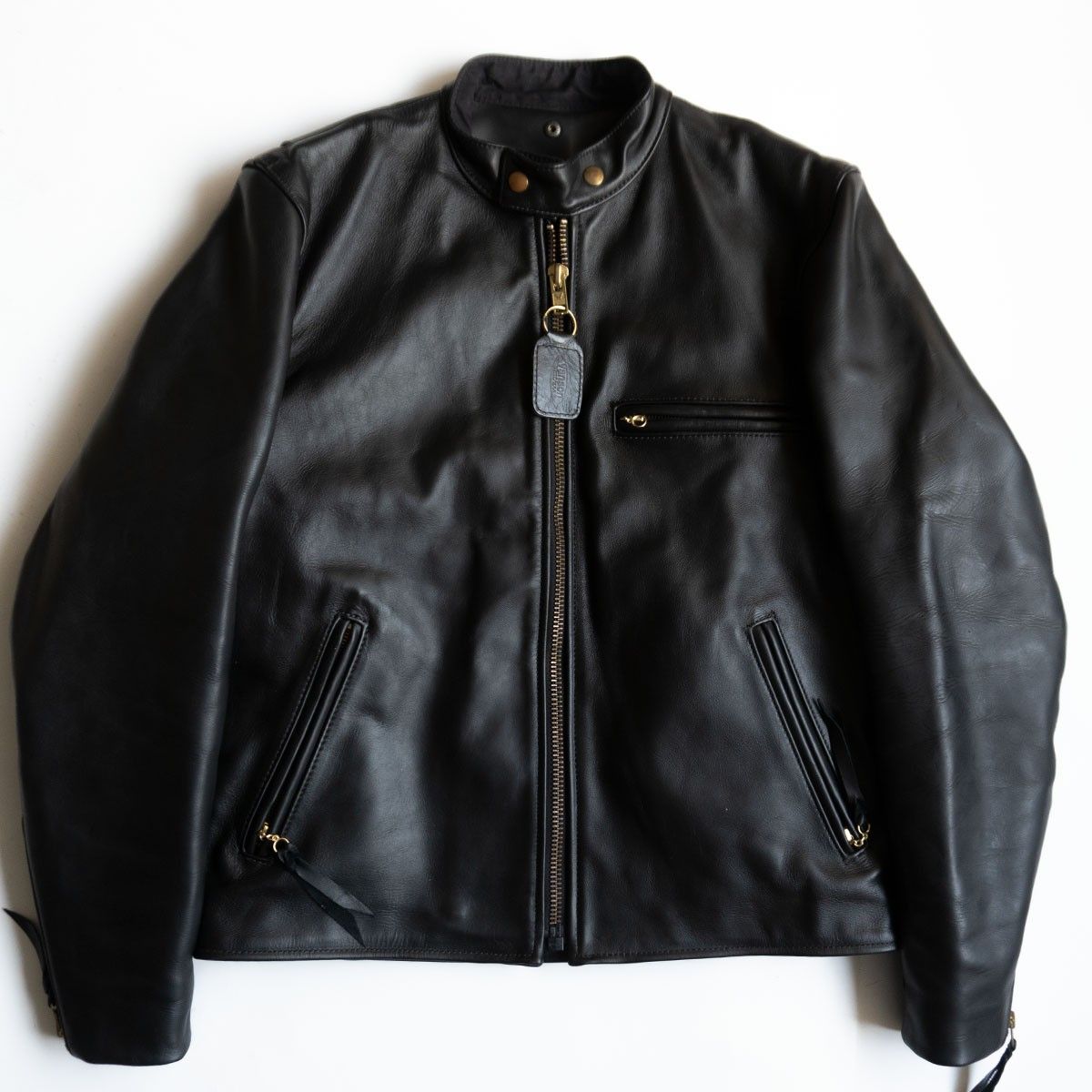 美品】 VANSON 【MODEL B シングルライダースジャケット】40 レザー