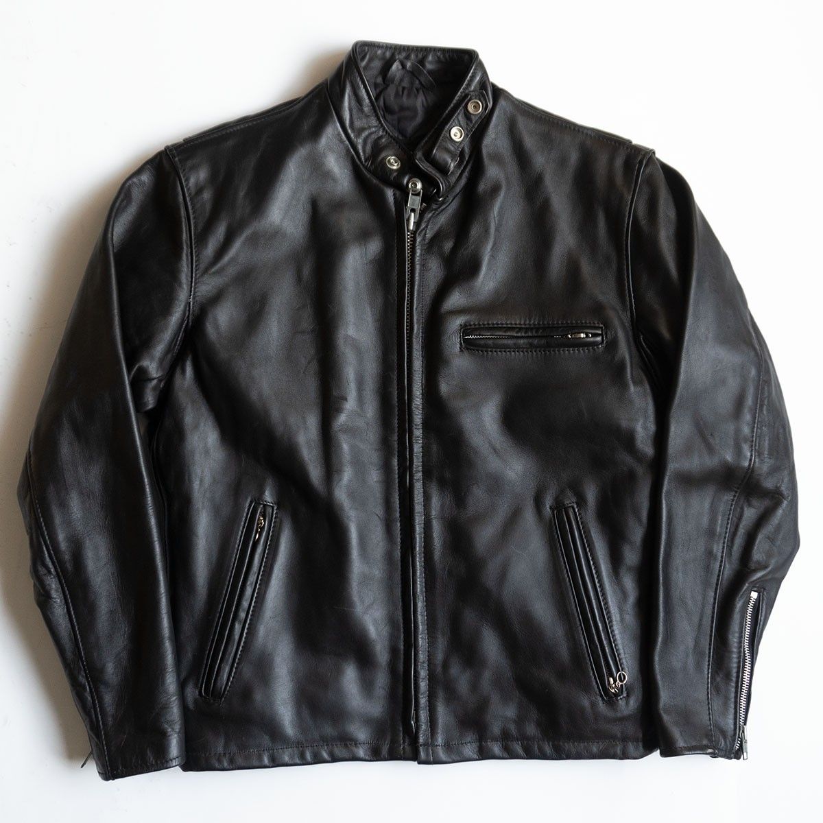 美品】SCHOTT【641Q/シングルライダースジャケット】38 レザー