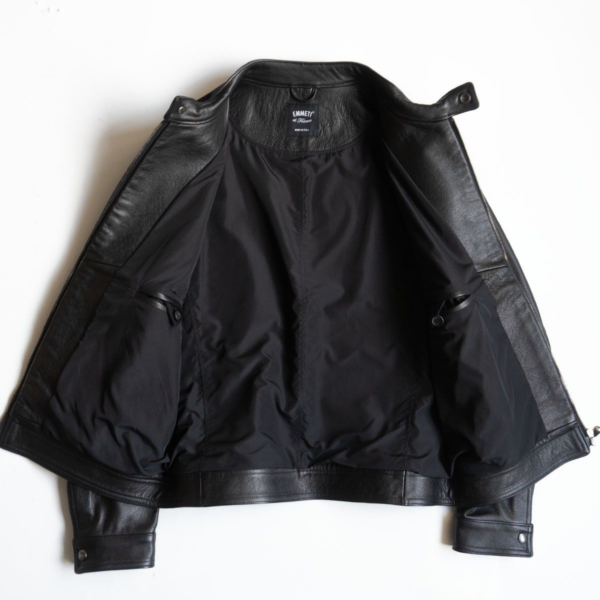 美品/ビッグサイズ】EMMETI 【JURI シングルライダースジャケット】50