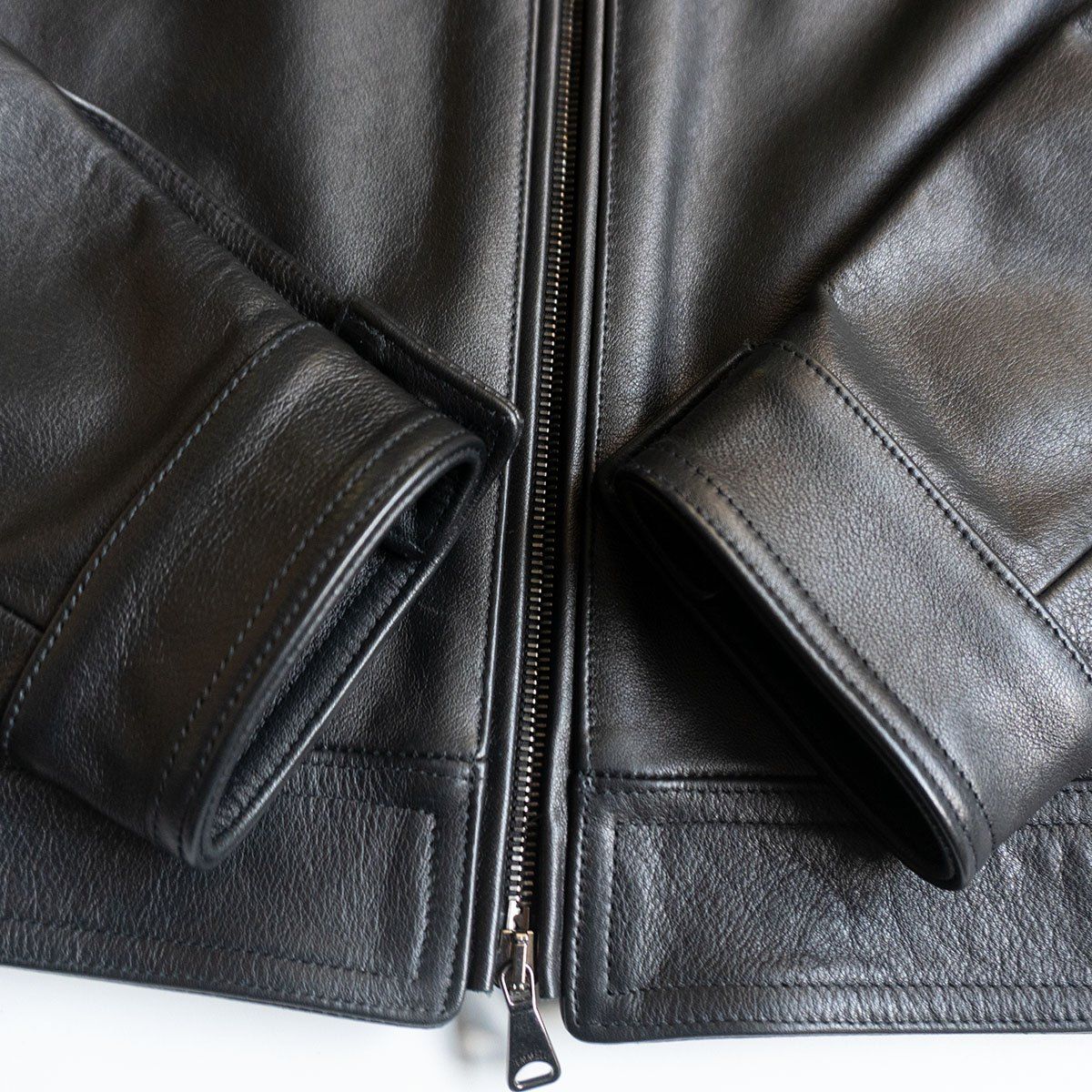 美品/ビッグサイズ】EMMETI 【JURI シングルライダースジャケット】50