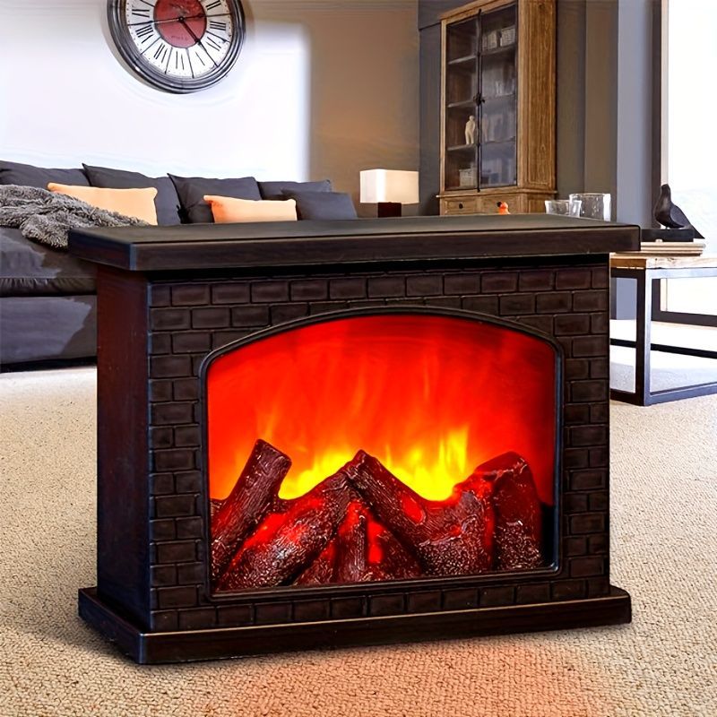 LED ランタン 照明 照明器具 間接照明 ライト おしゃれ LEDランタン 暖炉 ランプ 卓上 軽量 イルミネ暖炉 レトロ風 暖炉ランプ ポータブル ランタン装飾 リアル 癒しグッズ