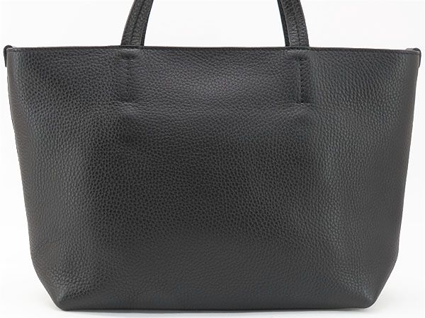 フェラガモ Salvatore Ferragamo ガンチーニ トートバッグ ハンドバッグ ブラック カーフレザー 21 D764