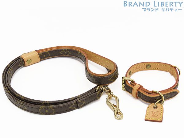 ルイヴィトン LOUIS VUITTON モノグラム コリエ バクスターPM レッス バクスターMM ドッグリーシュ ドッグ 小型犬用首輪 ペット用 ドッグ用 犬用 首輪 リードセット M 58072 80340 58056
