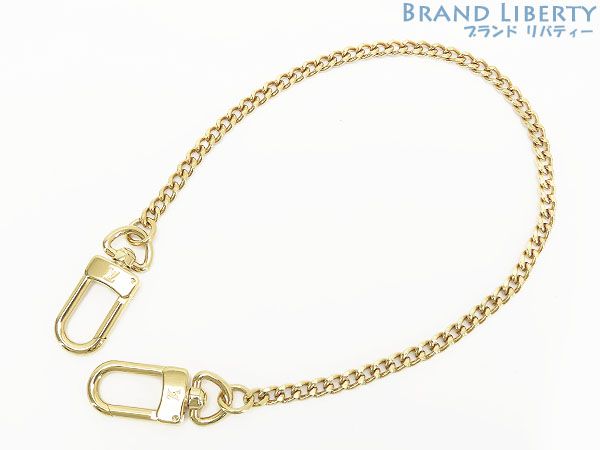 ルイヴィトン LOUIS VUITTON アノクレ Wフック キーチェーン キーリング キーホルダー チャーム ウォレットチェーン ポルトフォイユ アコルディオン用 ゴールド
