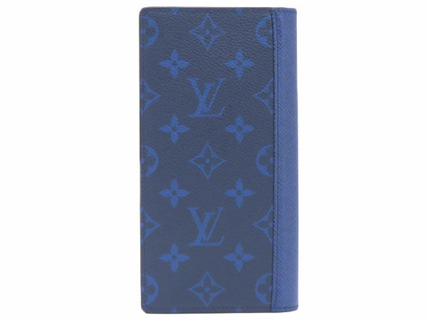 新古品 ルイヴィトン LOUIS VUITTON タイガラマ モノグラム ポルトフォイユ ブラザ 二つ折り長財布 コバルト ブルー M30297