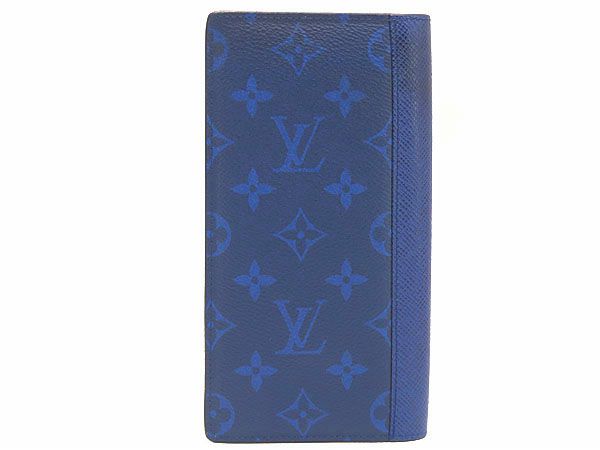 ルイヴィトン LOUIS VUITTON タイガラマ モノグラム ポルトフォイユ ブラザ 二つ折り長財布 コバルト ブルー M30297
