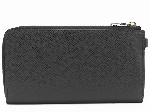 ルイヴィトン LOUIS VUITTON タイガ ジッピー ドラゴンヌ L字ファスナー長財布 ストラップ付き ノワール ブラック レザー M69409