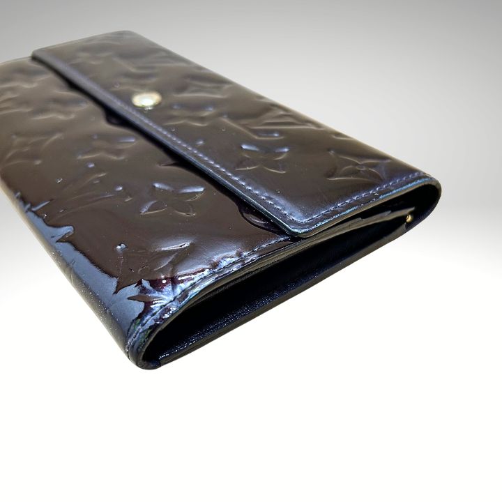 美品】LOUIS VUITTON ルイヴィトン ヴェルニ 長財布 アマラント M93524