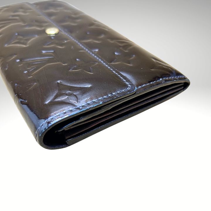 美品】LOUIS VUITTON ルイヴィトン ヴェルニ 長財布 アマラント M93524