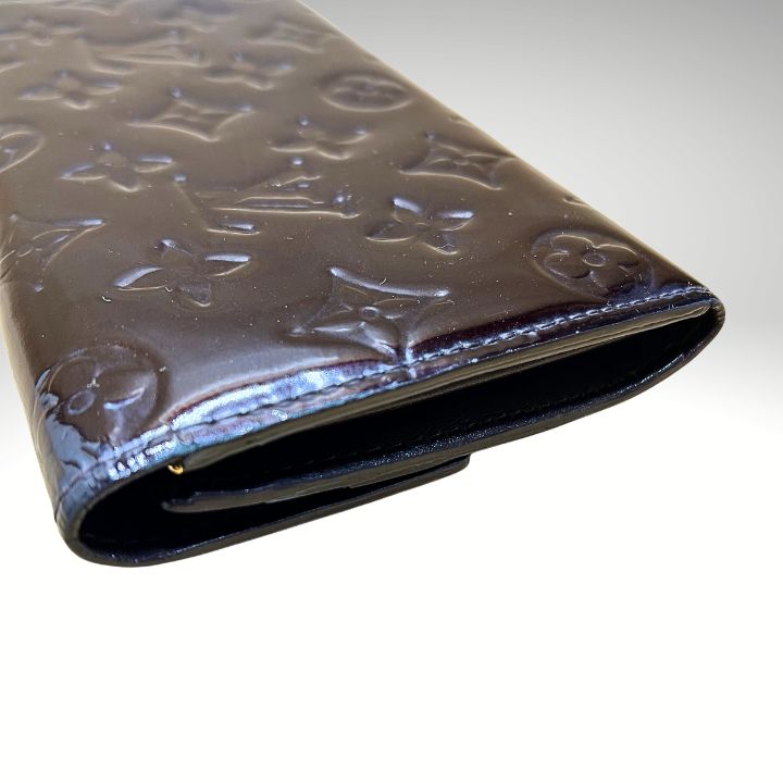 美品】LOUIS VUITTON ルイヴィトン ヴェルニ 長財布 アマラント M93524