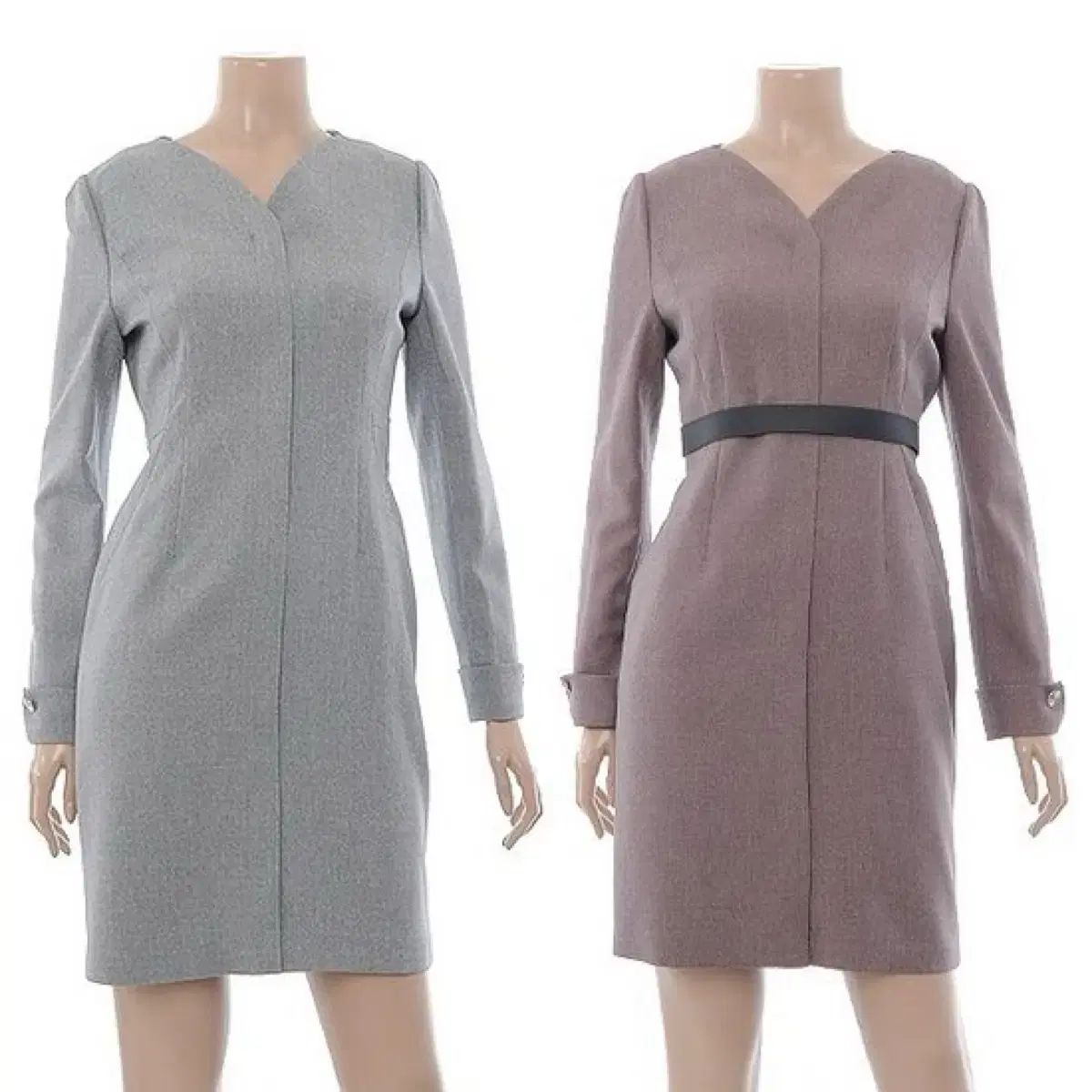 LINEライン Vネック ONE PIECE