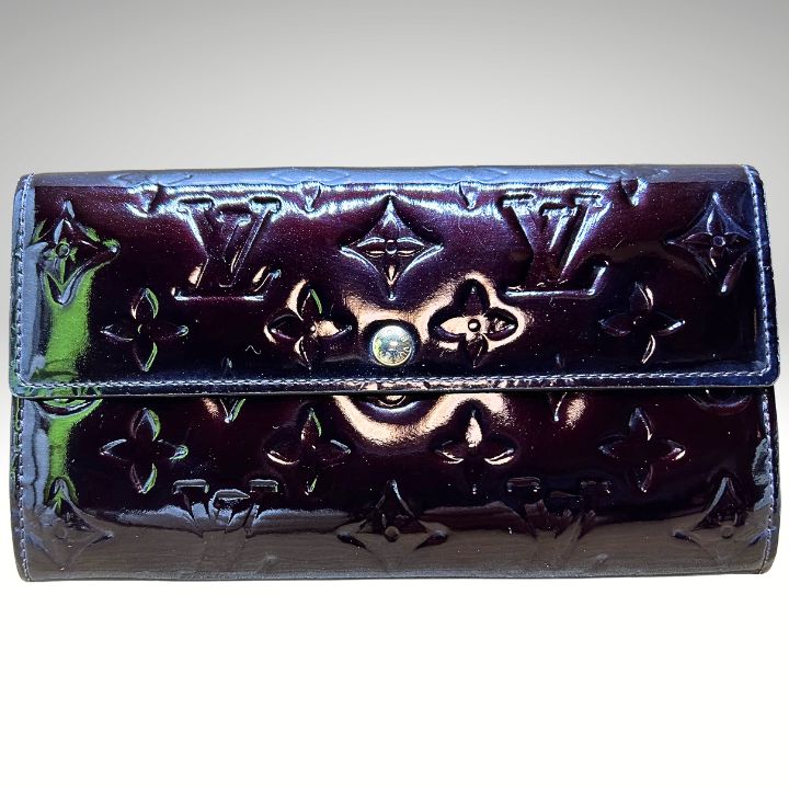 美品】LOUIS VUITTON ルイヴィトン ヴェルニ 長財布 アマラント M93524
