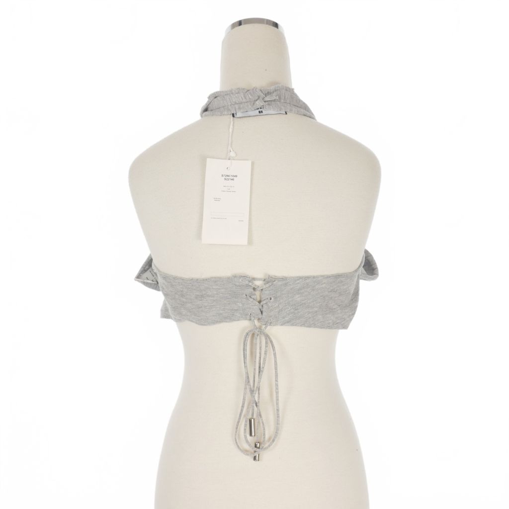 ディースクエアード DSQUARED2 23AW タンクトップ カットソー ビスチェ 編み込み XS グレー 灰 S72NC1049 正規