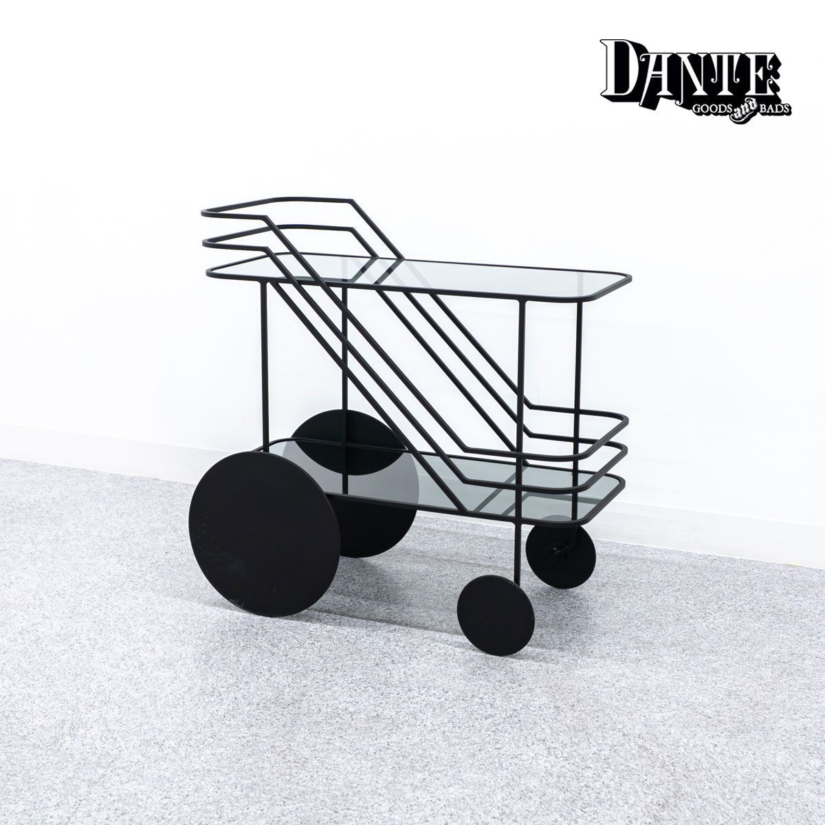 DANTE ダンテ Come As You Are カム アズ ユー アー ワゴン バーカート ガラス ブラック アイリン ラングロイター 定価35万 配送要