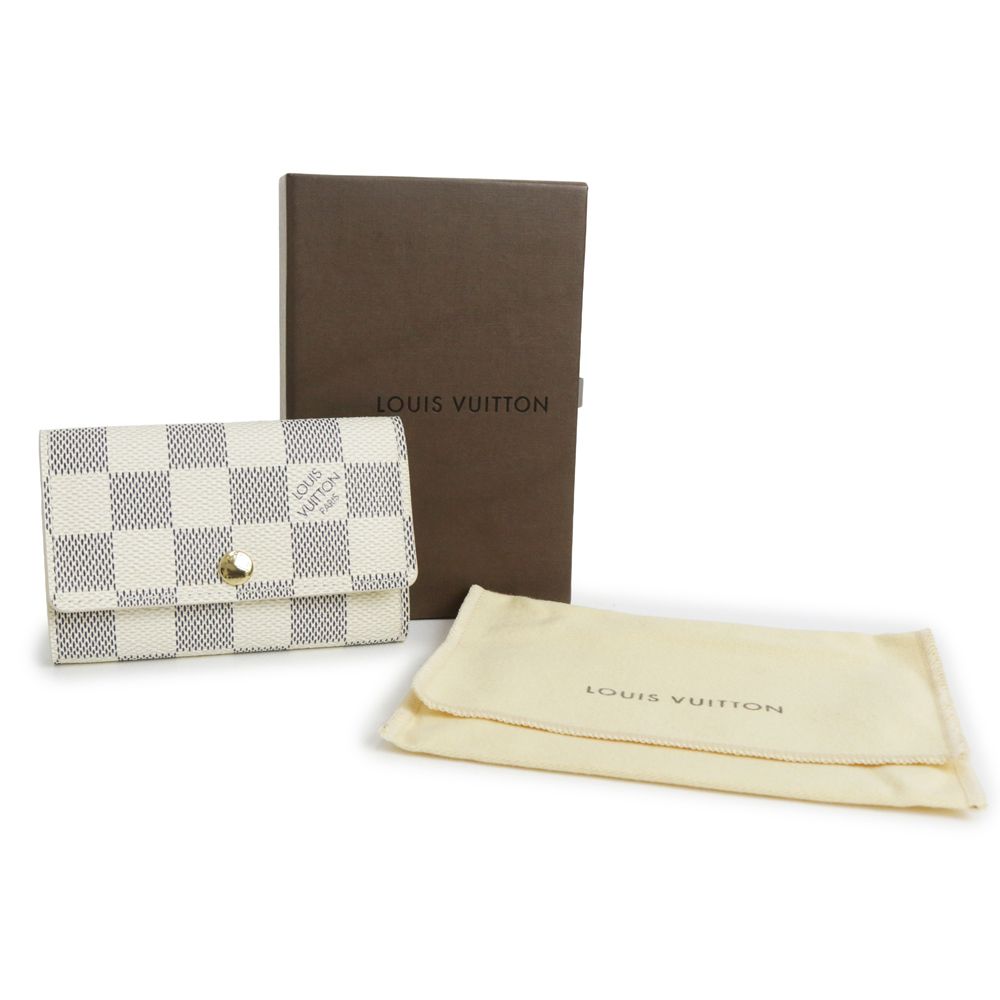 ルイ ヴィトン ミュルティクレ6 キーケース ダミエアズール ホワイト ゴールド金具 N 61745 LOUIS VUITTON