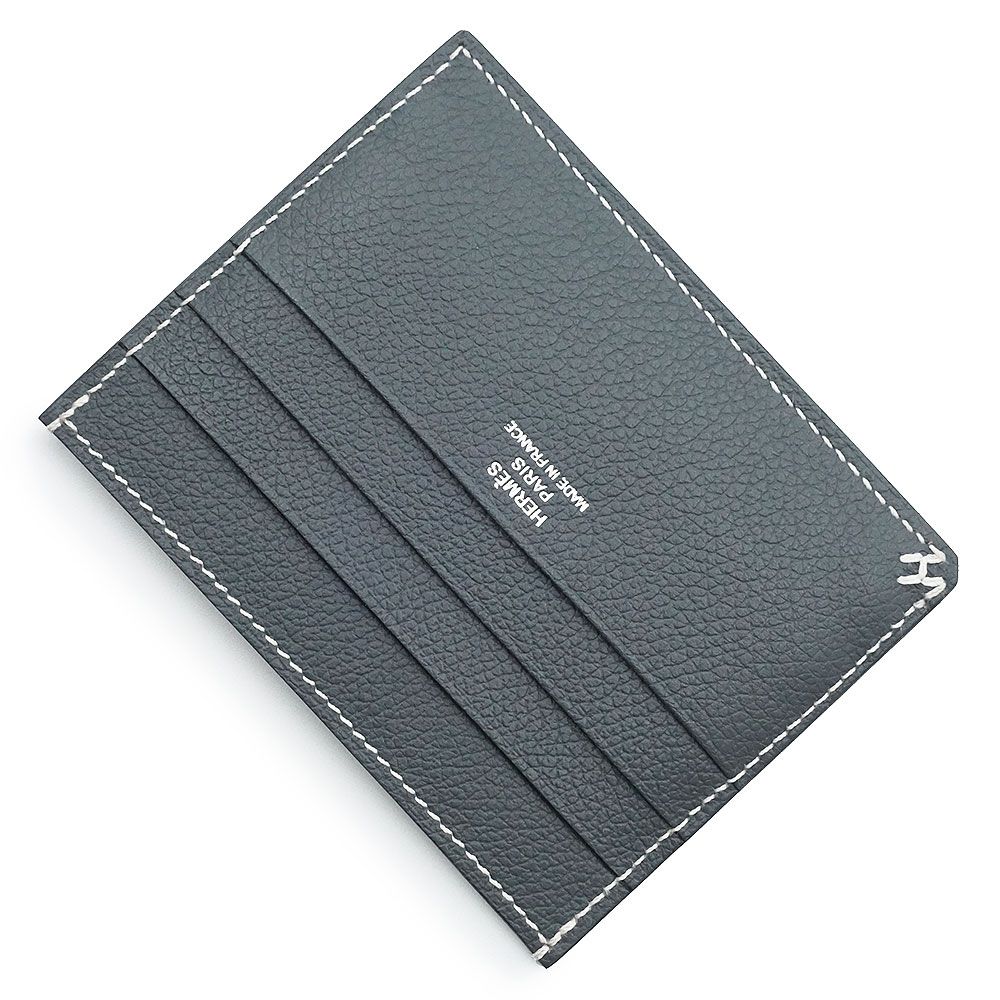（新品・未使用品）エルメス HERMES Hセリエ 7CC カードケース 名刺入れ 定期入れ パスケース ヴォーエバーカラー レザー グリミスティ グレー W刻印 箱付 エルメス Hセリエ 7CC カードケース 名刺入れ 定期入れ パスケース