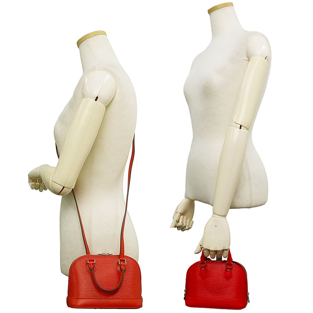 （未使用　展示品）ルイ ヴィトン LOUIS VUITTON ナノアルマ ショルダーバッグ 斜め掛け エピ レザー レッド シルバー金具 M50516 ルイ ヴィトン ナノアルマ ショルダーバッグ 斜め掛け エピ レザー