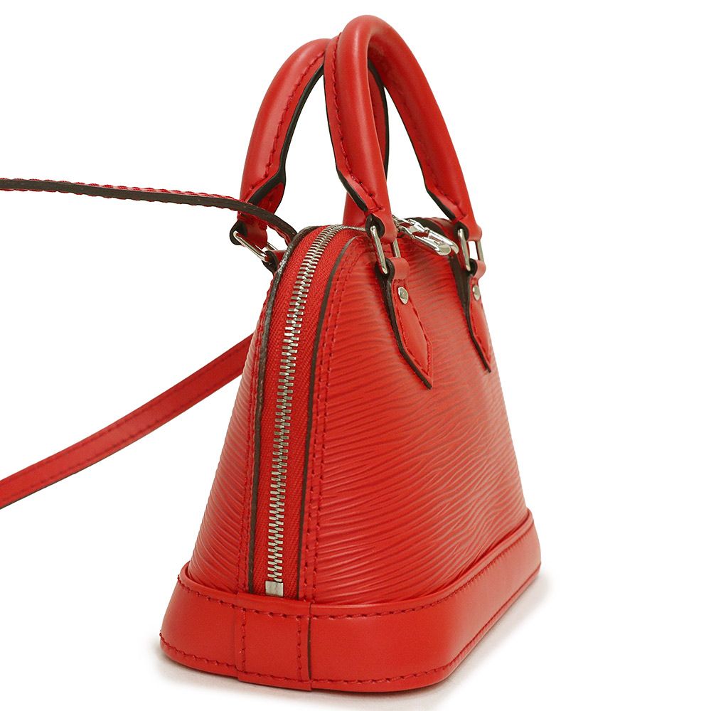 （未使用　展示品）ルイ ヴィトン LOUIS VUITTON ナノアルマ ショルダーバッグ 斜め掛け エピ レザー レッド シルバー金具 M50516 ルイ ヴィトン ナノアルマ ショルダーバッグ 斜め掛け エピ レザー