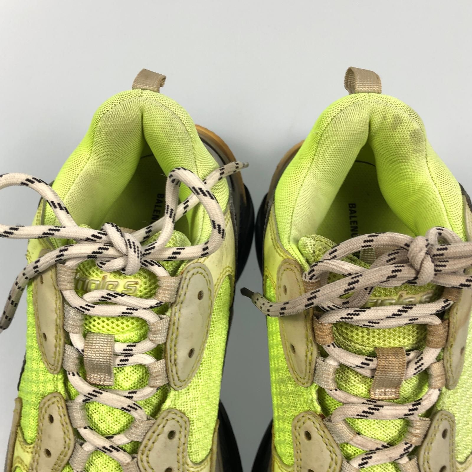 【姫路東店】 中古 BALENCIAGA | バレンシアガ スニーカー TRIPLE S 512175 サイズ:27.0cm ライトグリーン 【135】 姫路東店】 中古 BALENCIAGA | バレンシアガ スニーカー TRIPLE S
