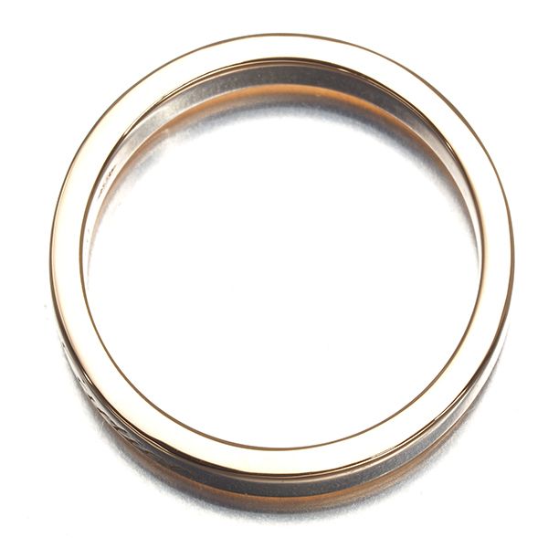 カルティエ リング Cドゥ エングレーブド ウェディング 48号 K 18 PG 180535