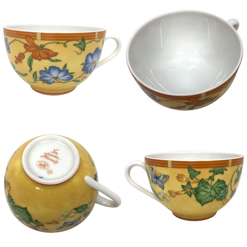 HERMES エルメス LA SIESTA シエスタ カップ＆ソーサー C S 陶器 食器 aq12285