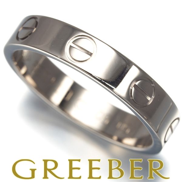 カルティエ ミニラブリング ウェディング SM 50号 K18WG 180304