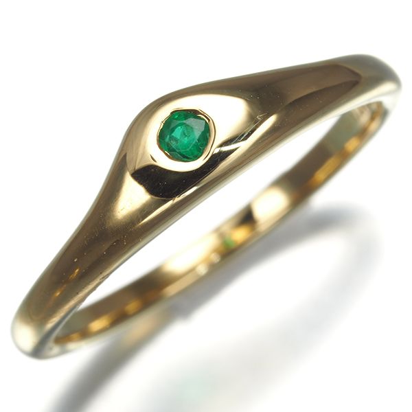 ☆専用です☆ティファニーリング10号 ティファニー リング エメラルド 10号 K18YG #180520 - メルカリ