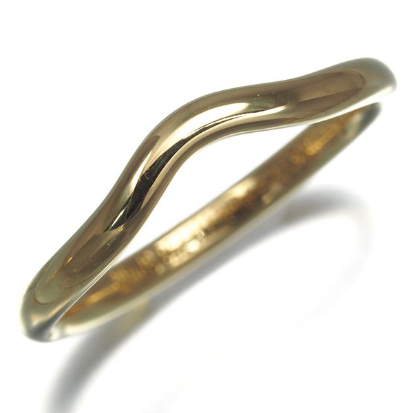 ティファニー リング カーブドバンド 12号 K 18 YG 180446