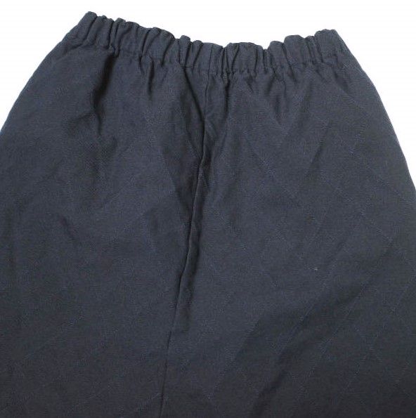  COMME des GARCONS コムデギャルソン 14 AW ポリエステル縮絨 キルティングサルエルパンツ RN S 029 NAVY コムコム ポリ縮 ペンギン 中綿 イージー ショーツ サルエルパンツ パンツ