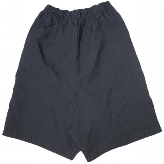 COMME des GARCONS コムデギャルソン 14 AW ポリエステル縮絨 キルティングサルエルパンツ RN-S 029 S NAVY コムコム ポリ縮 ペンギン 中綿 イージー ショーツ