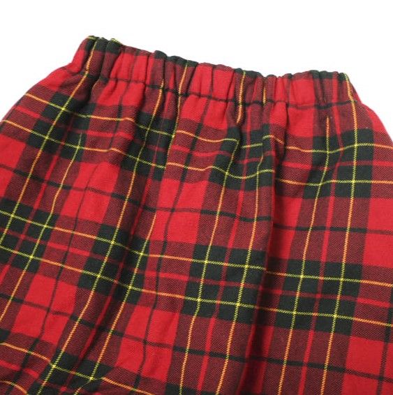 美品/comme des garcons/サルエルパンツ/S/チェック/RED COMME des GARCONS コムデギャルソン チェック パンツ GS-P018 レッド