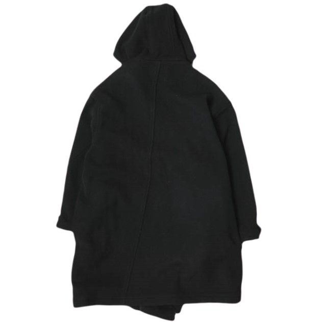 yoshio kubo ヨシオクボ 20AW TWIST DUFFLE COAT ツイストダッフルコート YKF20511 2 BLACK GROUNDFLOOR メルトン アウター g21348